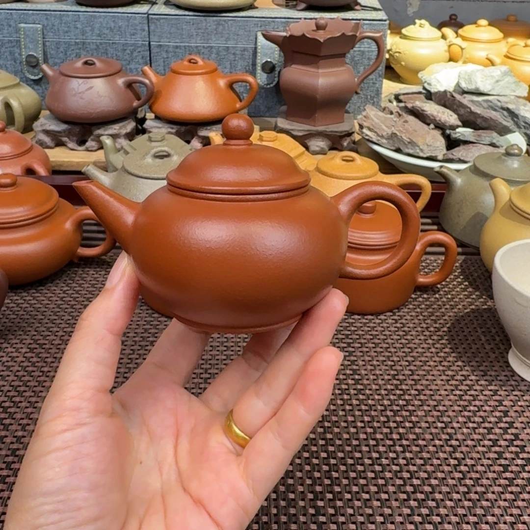 朱泥茶壶125毫升左右