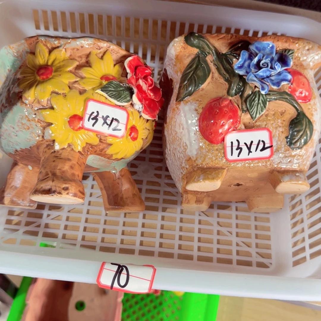 紫砂花盆粗陶盆醋