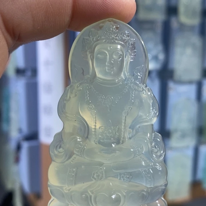 岫玉未镶嵌颈饰吊坠