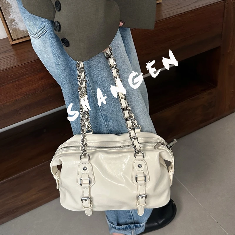 【尚恩CC】SK-62753-1-米白-轻奢时尚女士新款手提单肩斜挎包