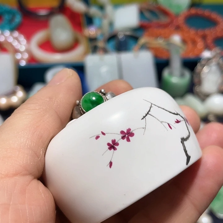 奶***糖青花手绘小小主人杯子