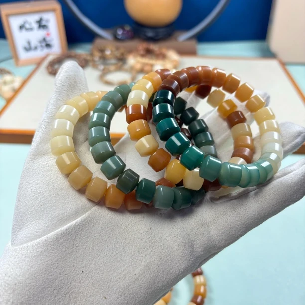 菩提根卡12金轮多宝单圈福利文玩佛珠念珠解压绕指柔