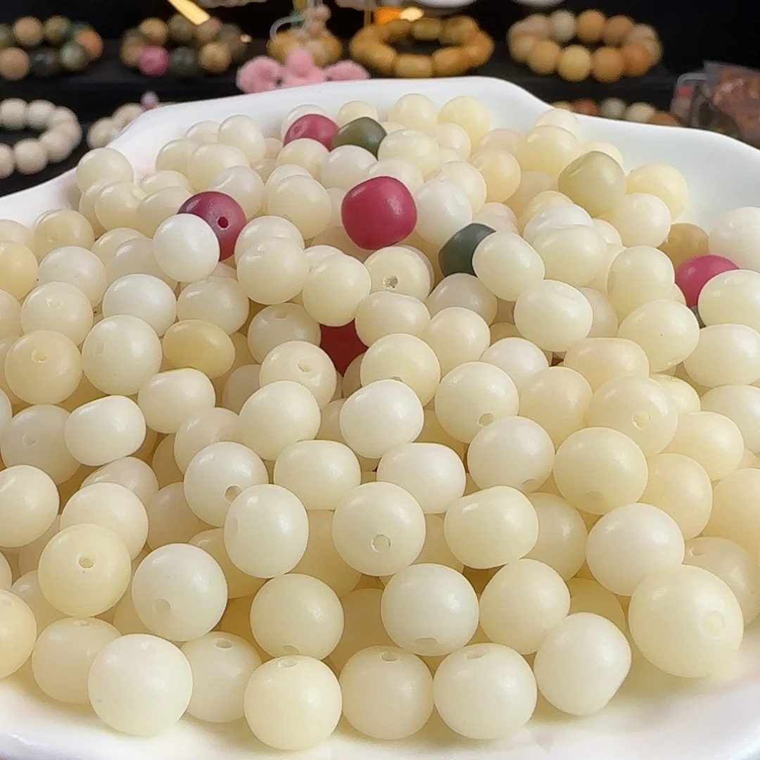 手串菩提根/象牙果微瑕卡8/9白月光苹果100颗➕100颗