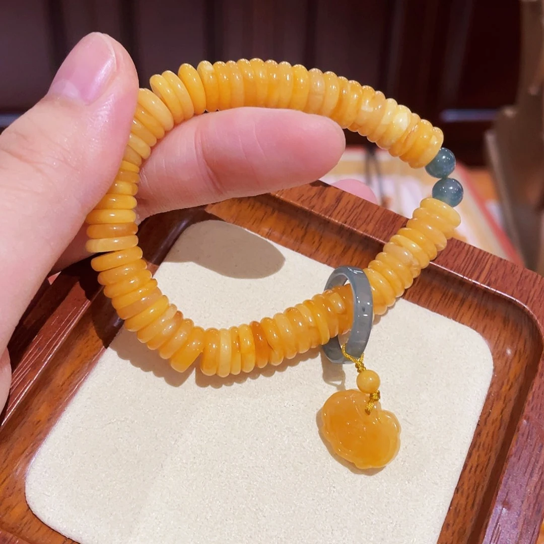 蜜蜡手链未镶嵌手串