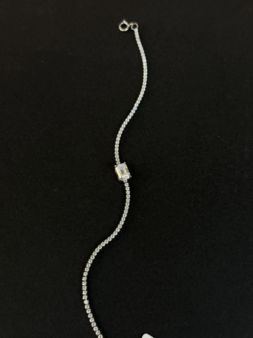 吊坠925银 9296 精致原创时尚镶嵌设计款手链