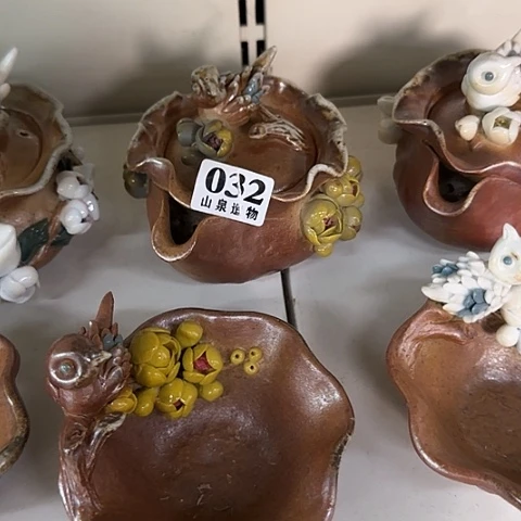 瓷片柴烧柴烧柴烧032一套