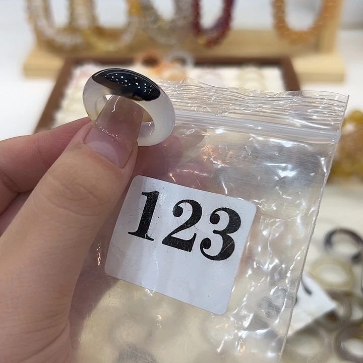 玛瑙/玉髓合金戒指123港15