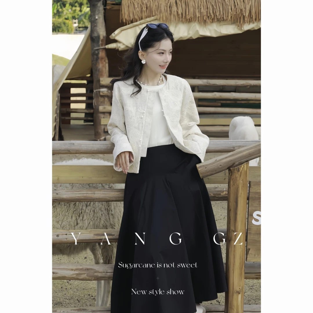 YANG GZ【Q白露为霜】新中式棉麻腰果花外套女 GZ5151GL602029