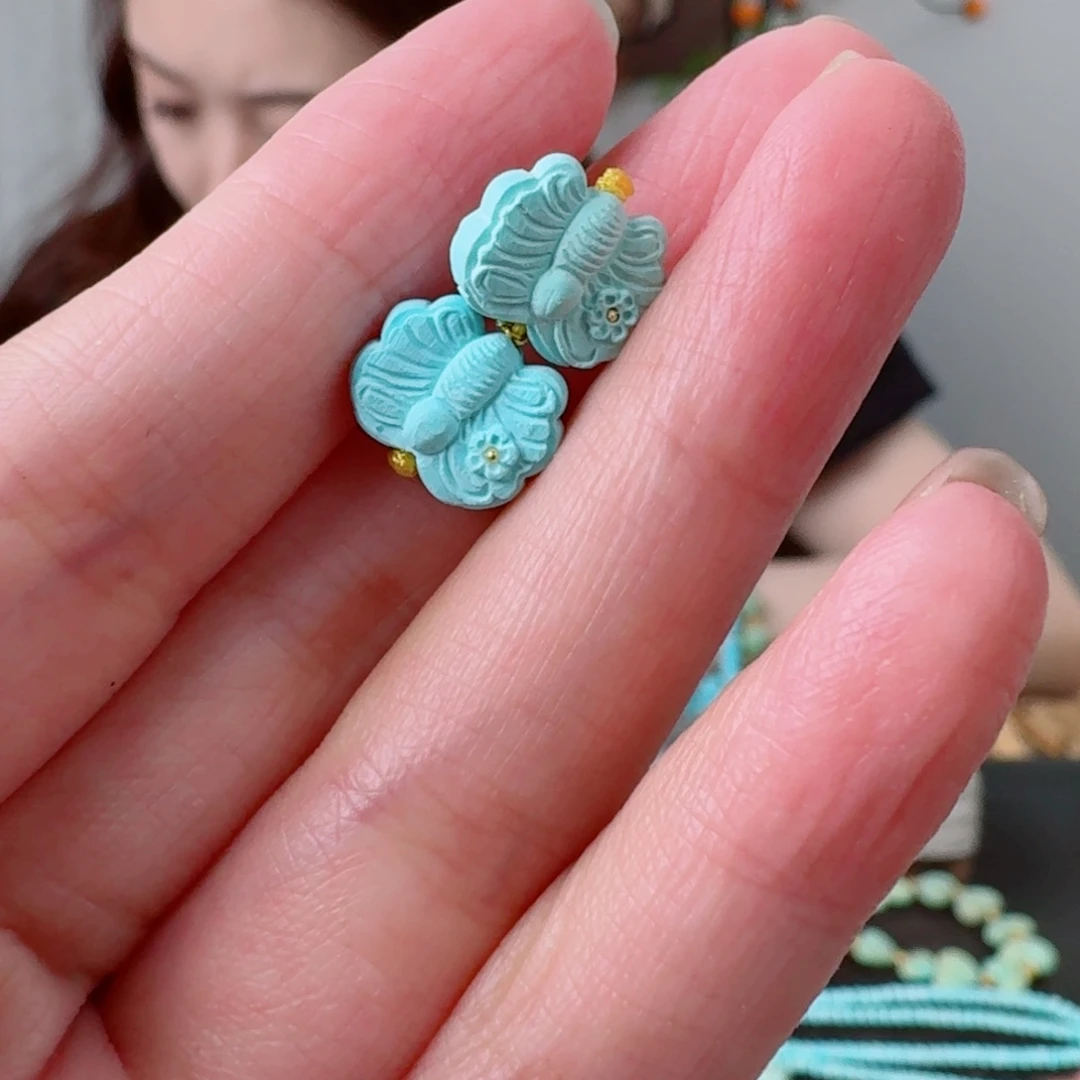 未镶嵌绿松石珠宝奇石