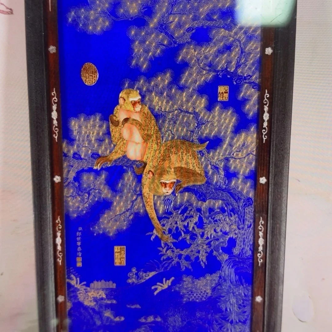 晓***了瓷片90*52*1景德镇瓷板画柴窑烧制