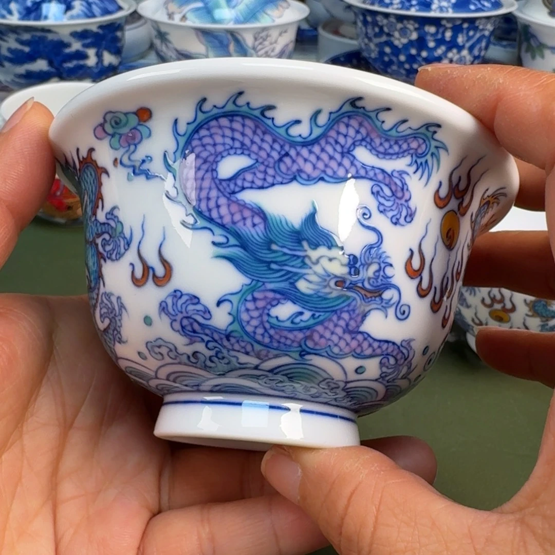 陶景德镇纯手绘茶圆圆205