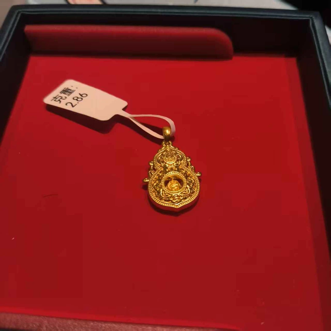【阿华田】四美葫芦吊坠 足金999