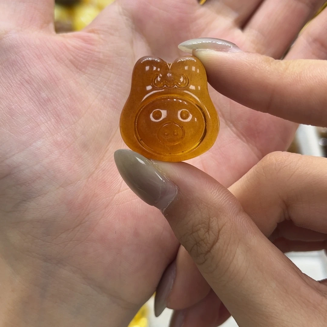 琥珀未镶嵌颈饰天然琥珀