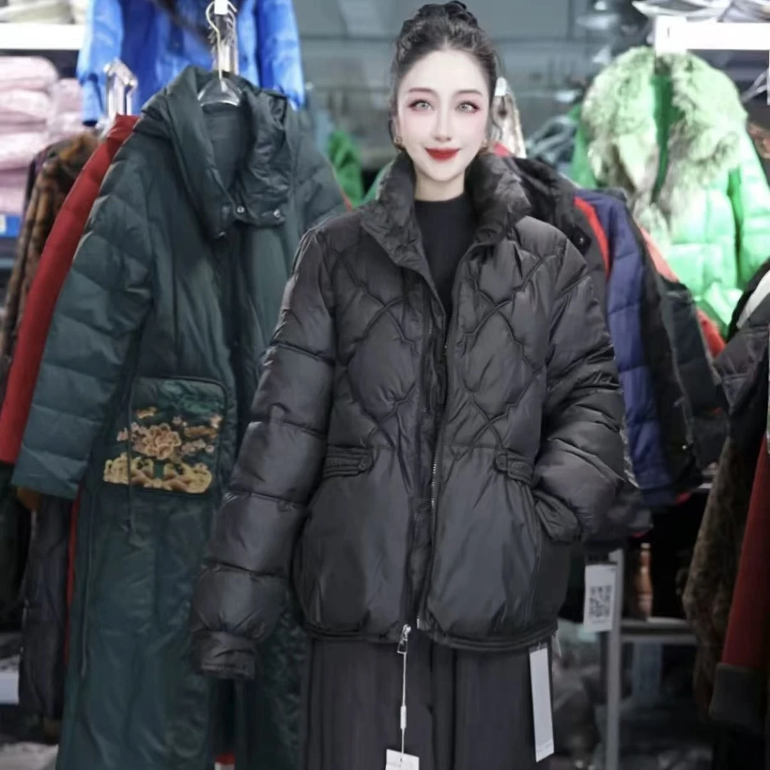 A268新款棉服2025冬季棉衣立领短款棉袄保暖加厚外套