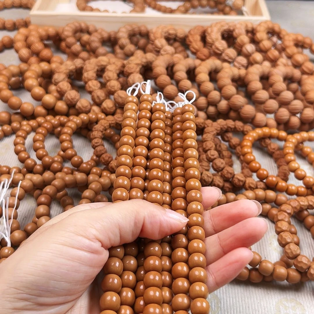 桃核手串返油油点小老型