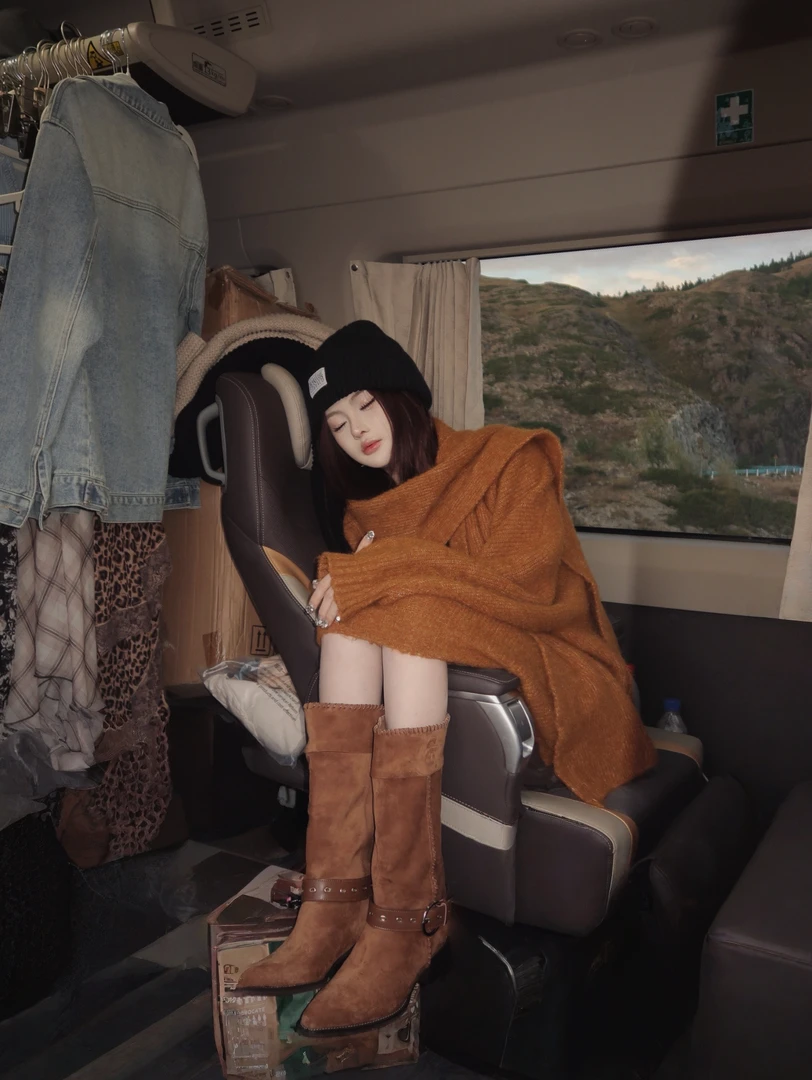 冰冰「圣保罗的秋」秋季时尚轻奢百搭小众潮流上衣套装BBQ5MY0357