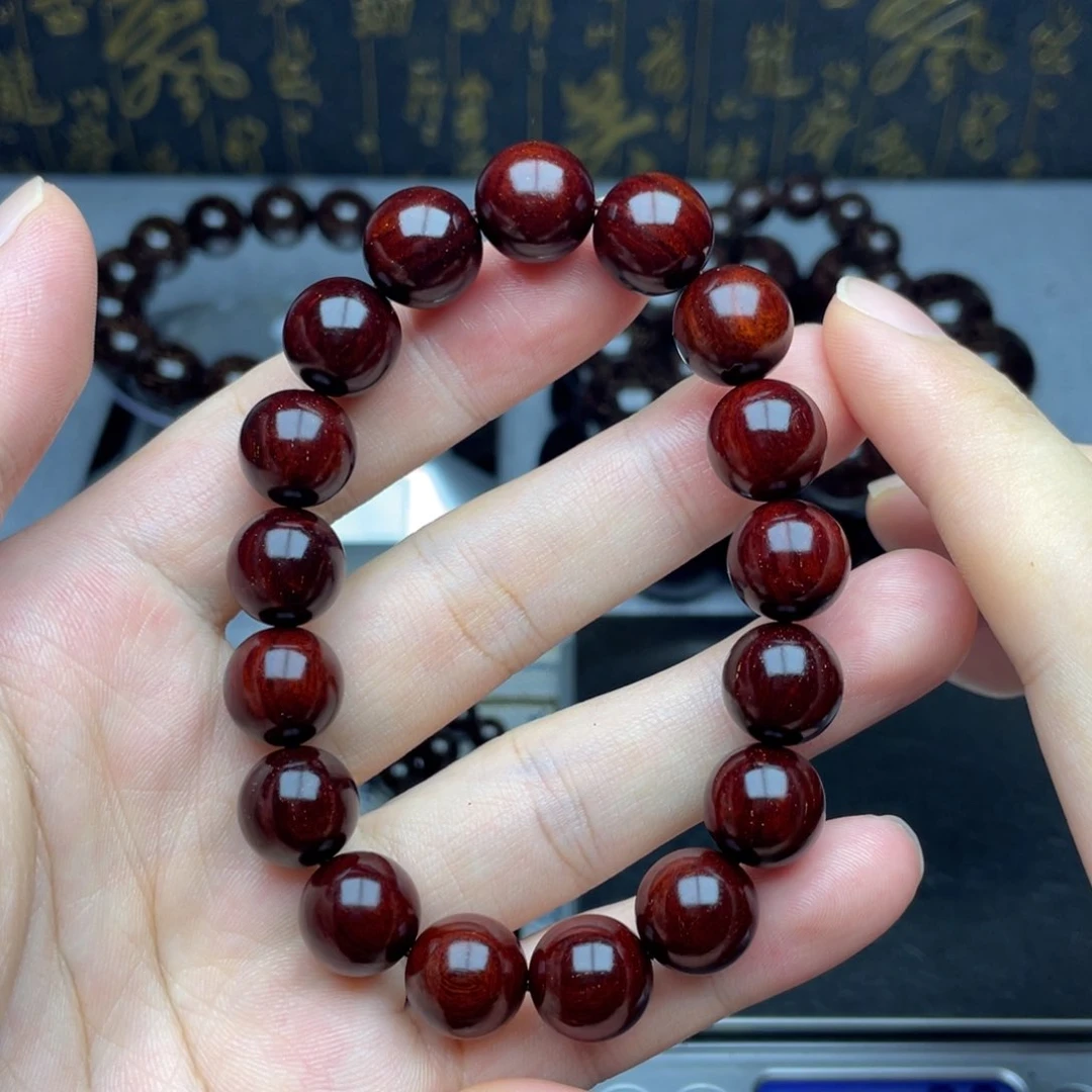 檀香紫檀（小叶紫檀）1.2 17颗 高油密泥料