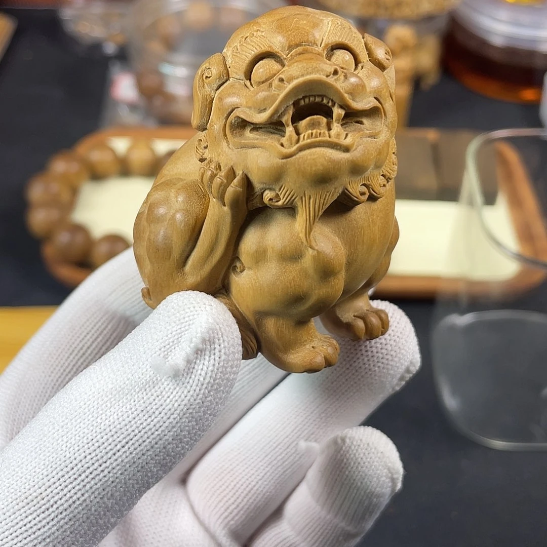 檀香木印度老山檀香湘工手把件