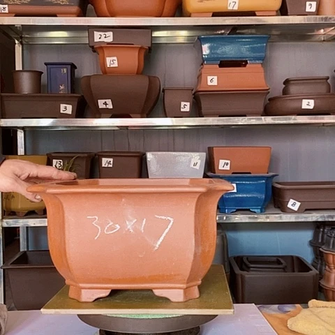 红陶宜兴紫砂花盆