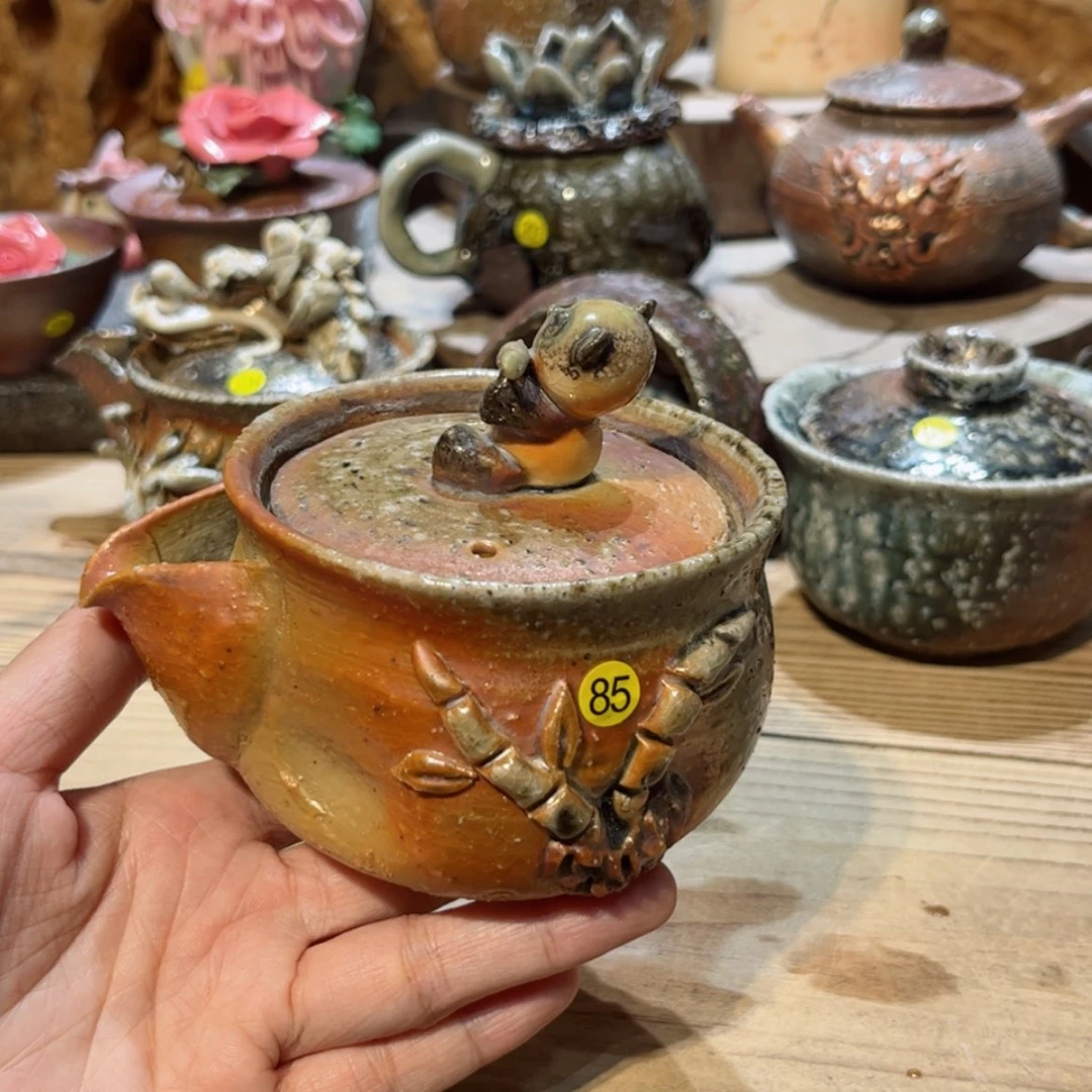 【闪购商品】柴烧茶具手工茶杯宝瓶85