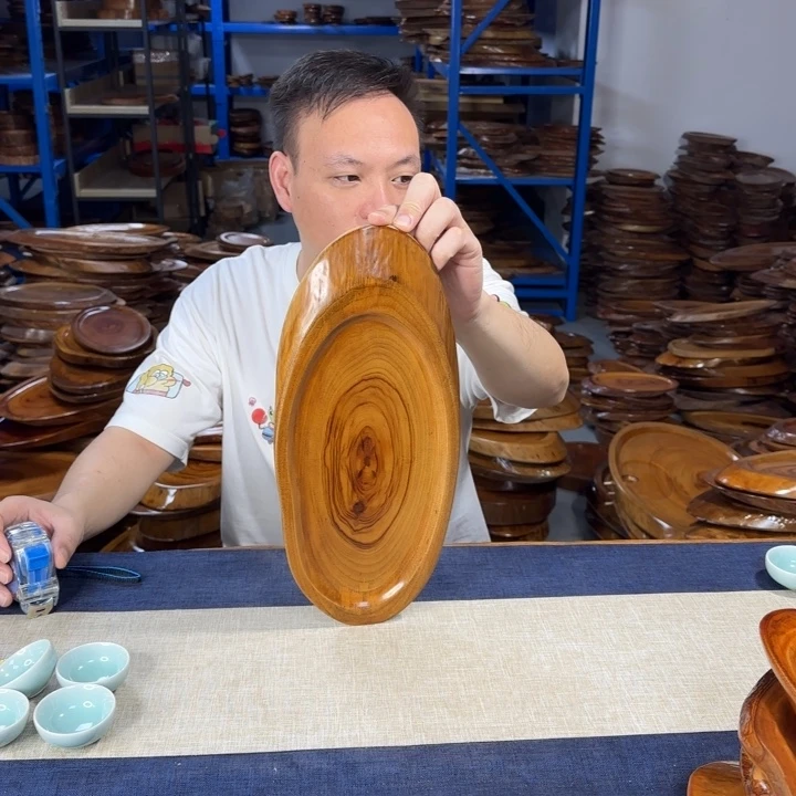 香樟木茶盘实木36*16