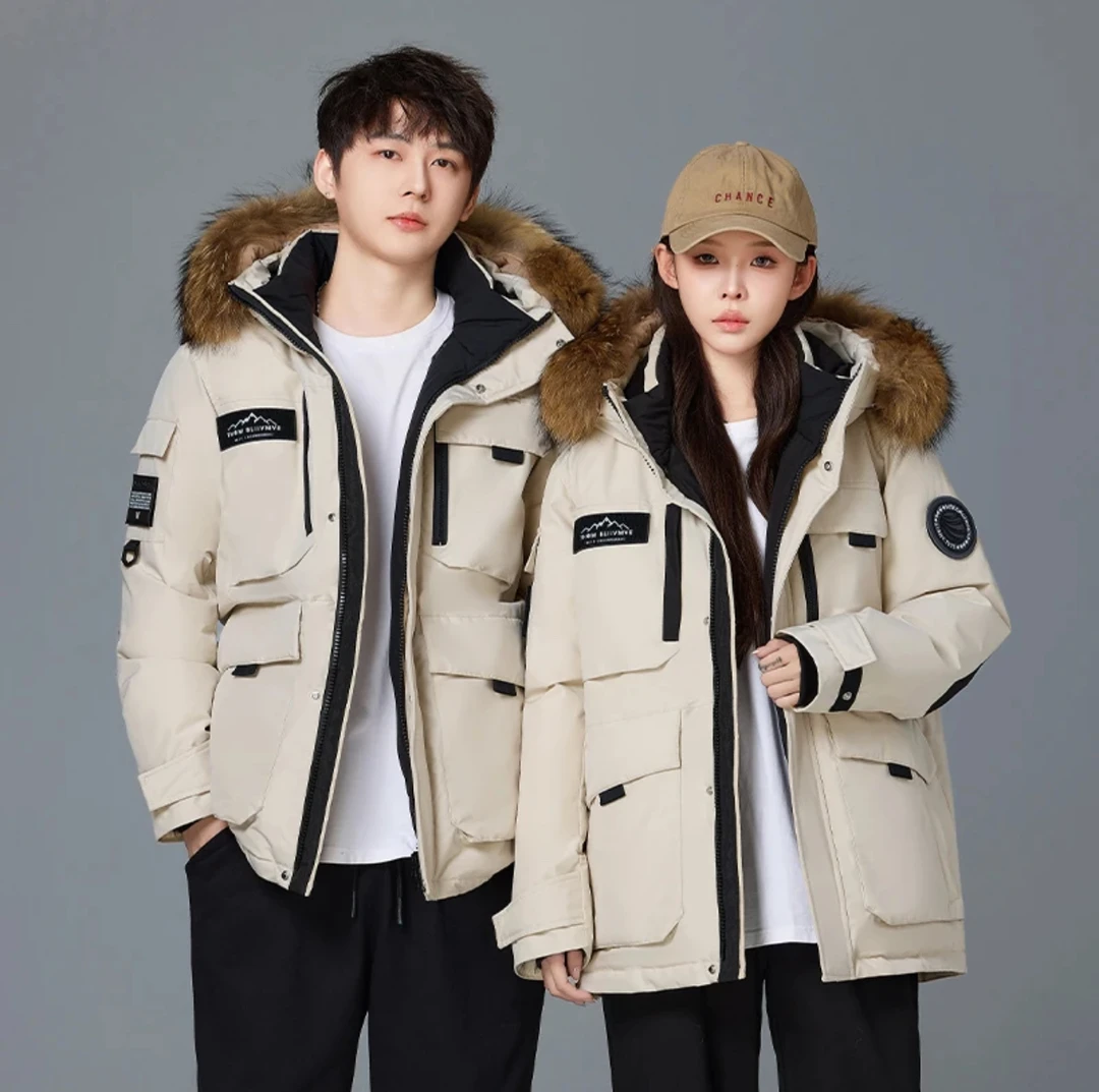【出口海外订单】【极寒鹅绒服+现货】【大毛领款】经典百搭羽绒服N