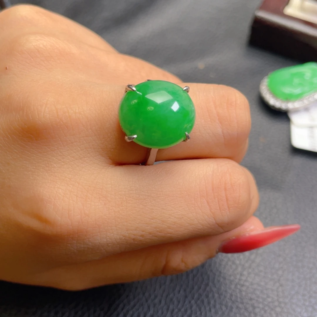 翡翠银S925镶嵌颈饰小*翠翡翠