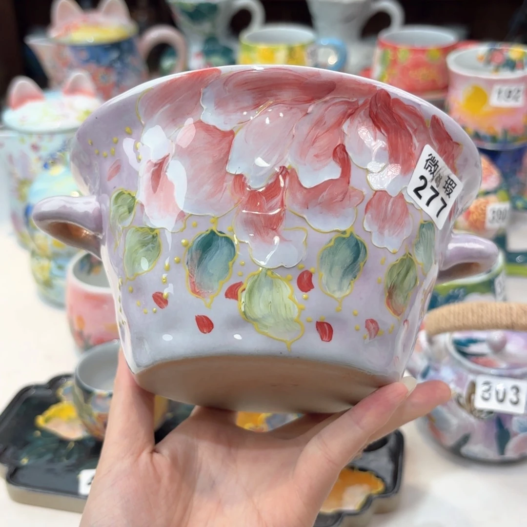 景德镇手绘高温釉下彩陶瓷茶具