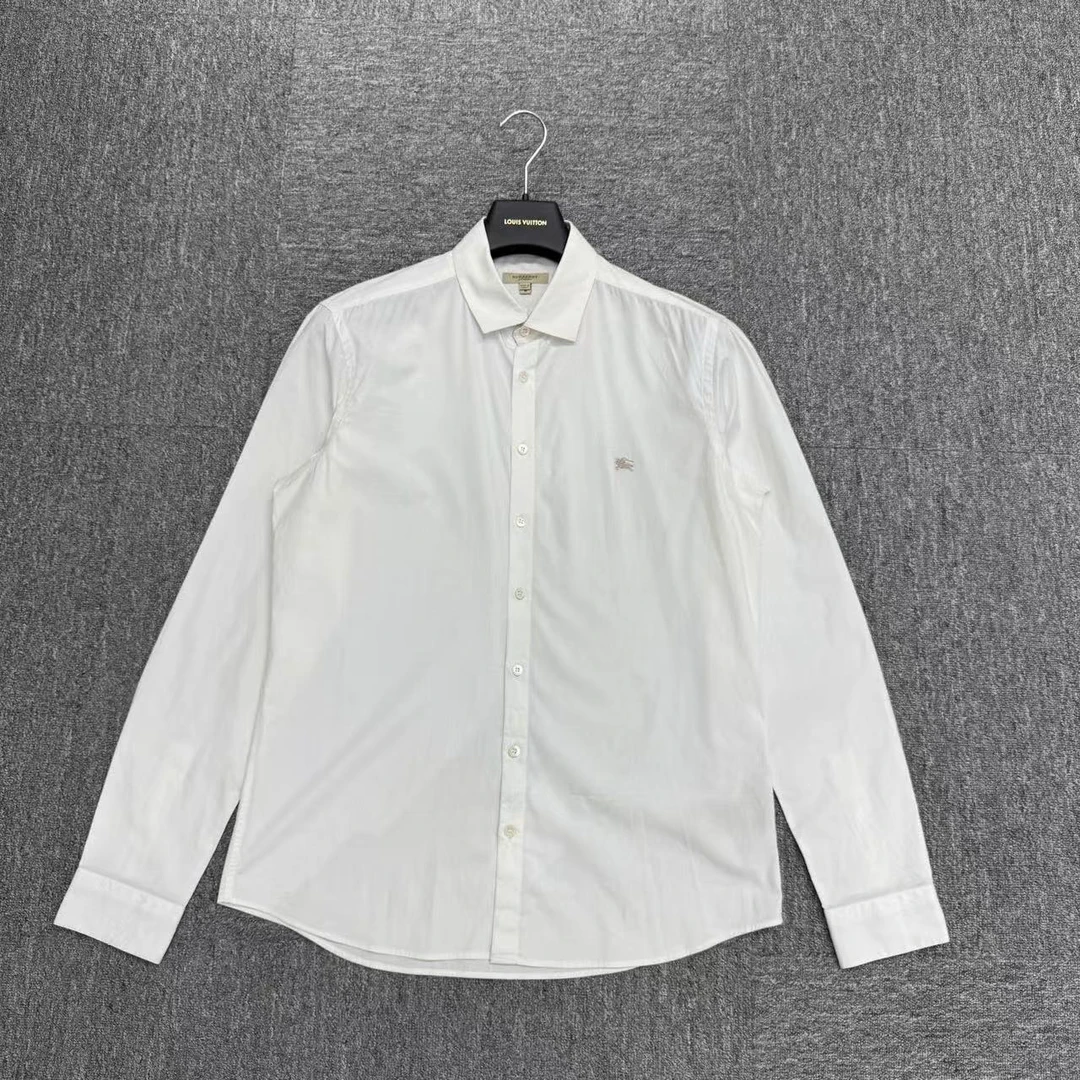 99新 BURBERRY/博柏利 战马刺绣衬衫/M码/编码15708