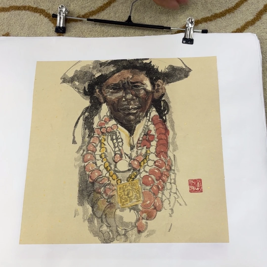 国画焦禄明老师作品刘