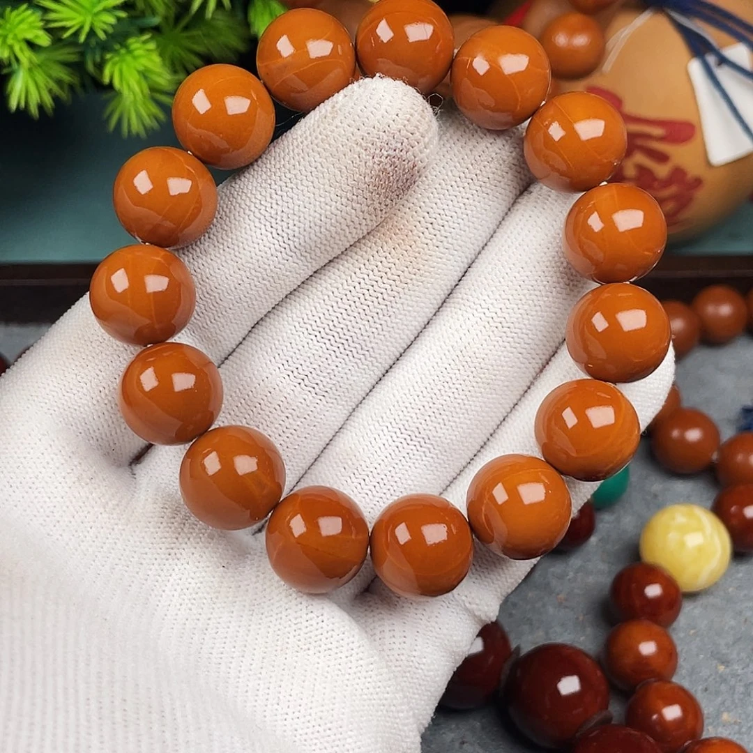 暮***风橄榄核手串1.4小孔精品橄榄核正圆