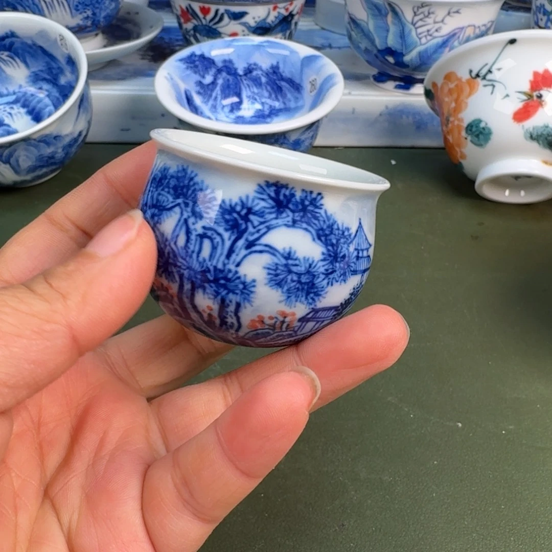 陶景德镇纯手绘茶具圆圆264