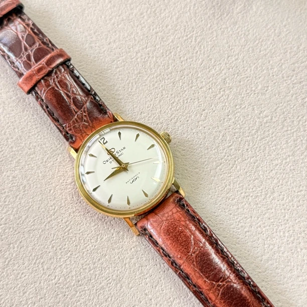 90新  【六六中古】孤品复古机械表aa6624手围18表盘35