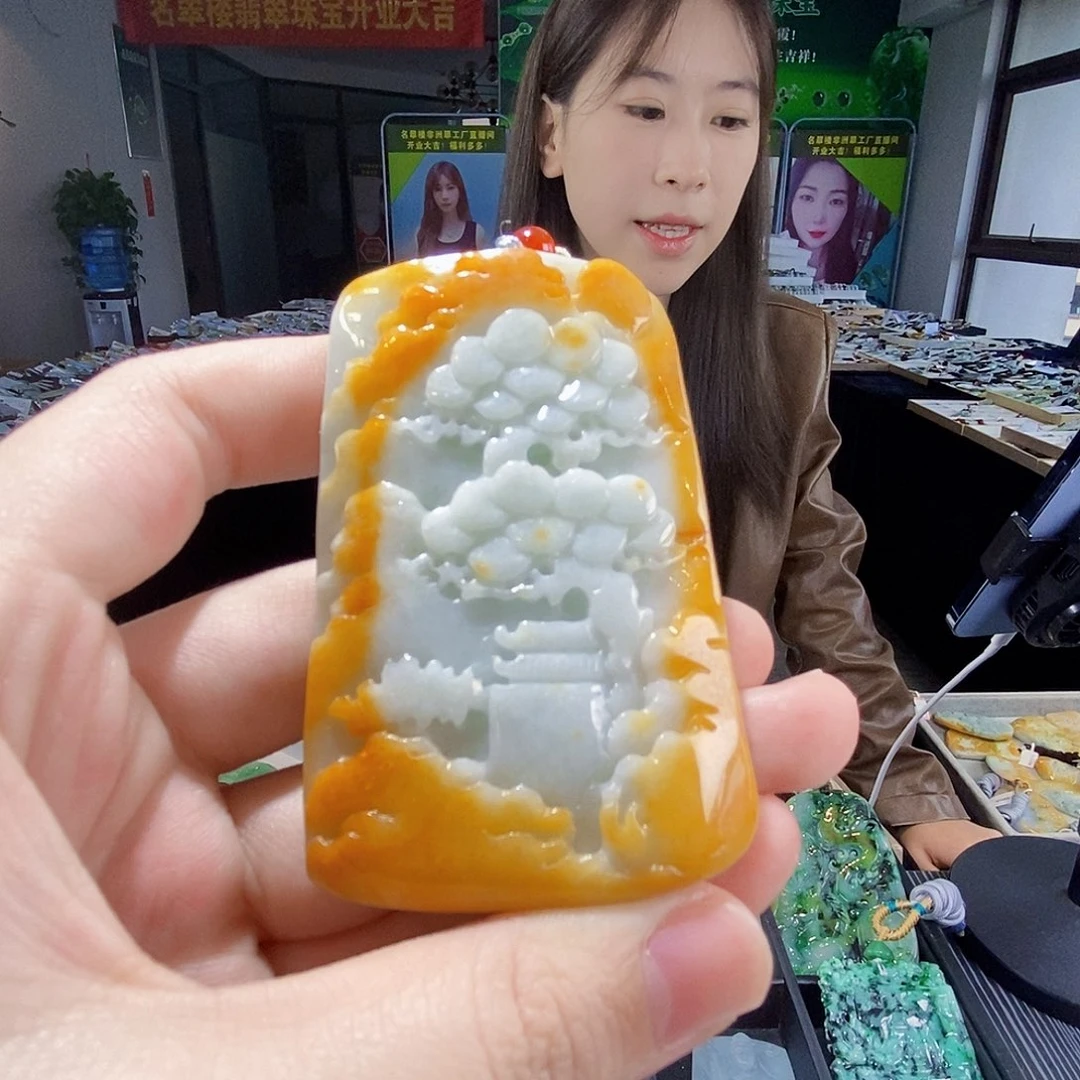 颈饰未镶嵌翡翠翡翠