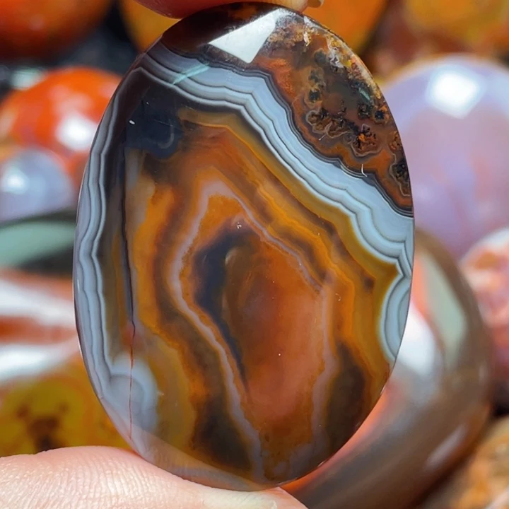 玛瑙/玉髓战国红玛瑙挂件未镶嵌