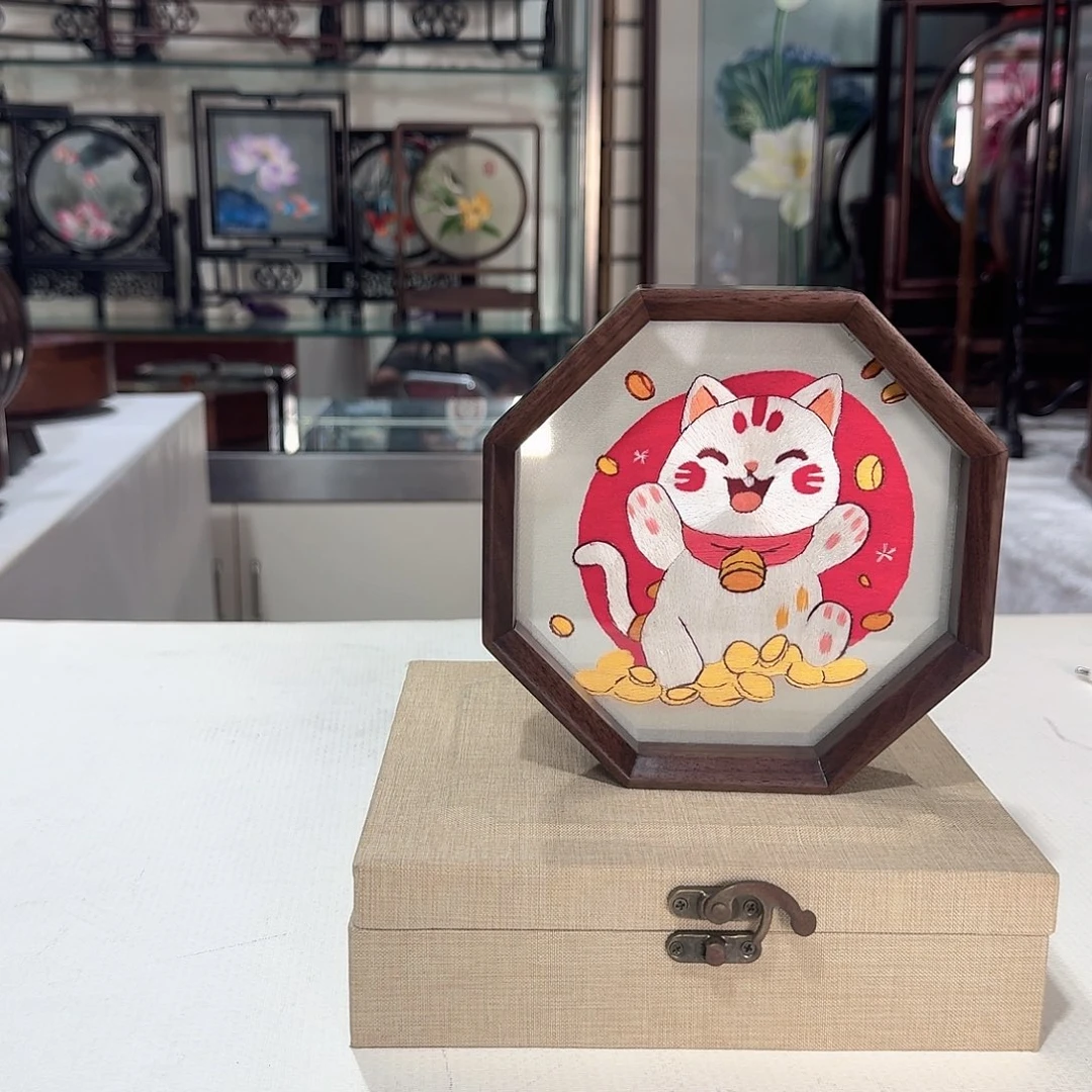 织绣苏绣摆台手工