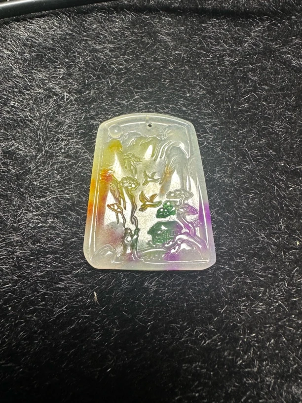 DJY 多彩山水吊坠