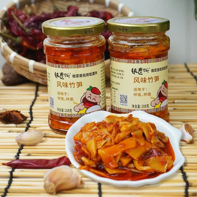 重庆特产饭遭殃风味竹笋即食下饭菜拌饭拌面香辣脆爽百搭辣椒酱