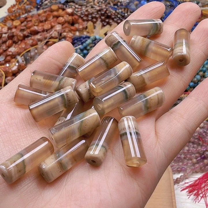 水晶珠宝半成品未镶嵌半盆玛恼配件一颗