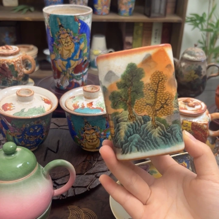 景德镇手工手绘制作茶具