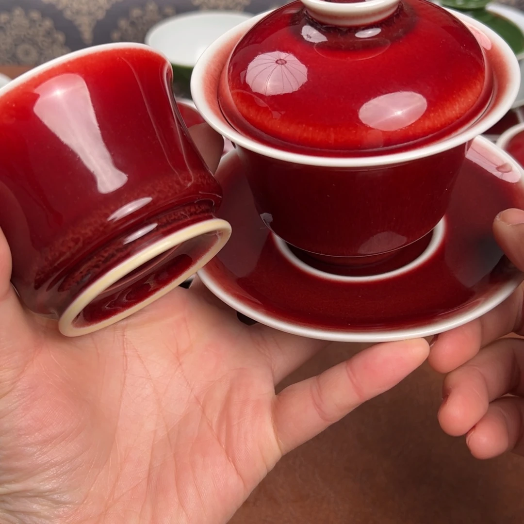 晚***。陶瓷景德镇陶瓷郎红