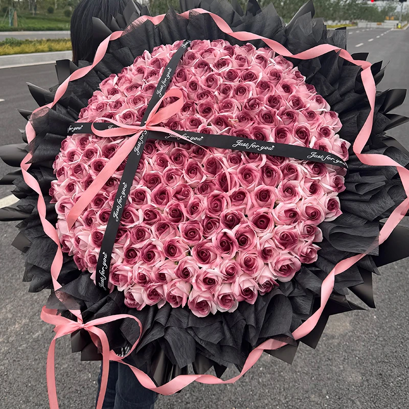 199朵七夕情人节礼物99朵香皂永生花玫瑰送女友闺蜜成品顺丰包邮