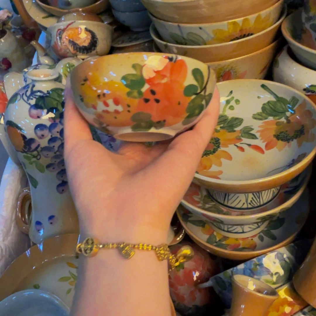 瓷片景德镇陶瓷手工手绘