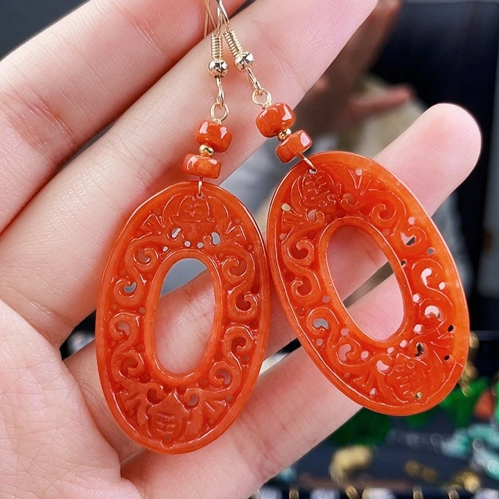 翡翠耳饰未镶嵌饰品