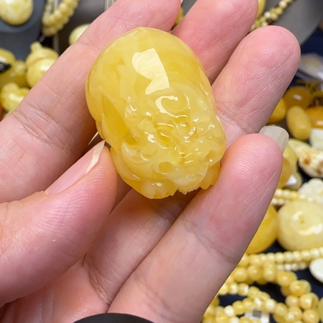 蜜蜡颈饰未镶嵌天然蜜蜡