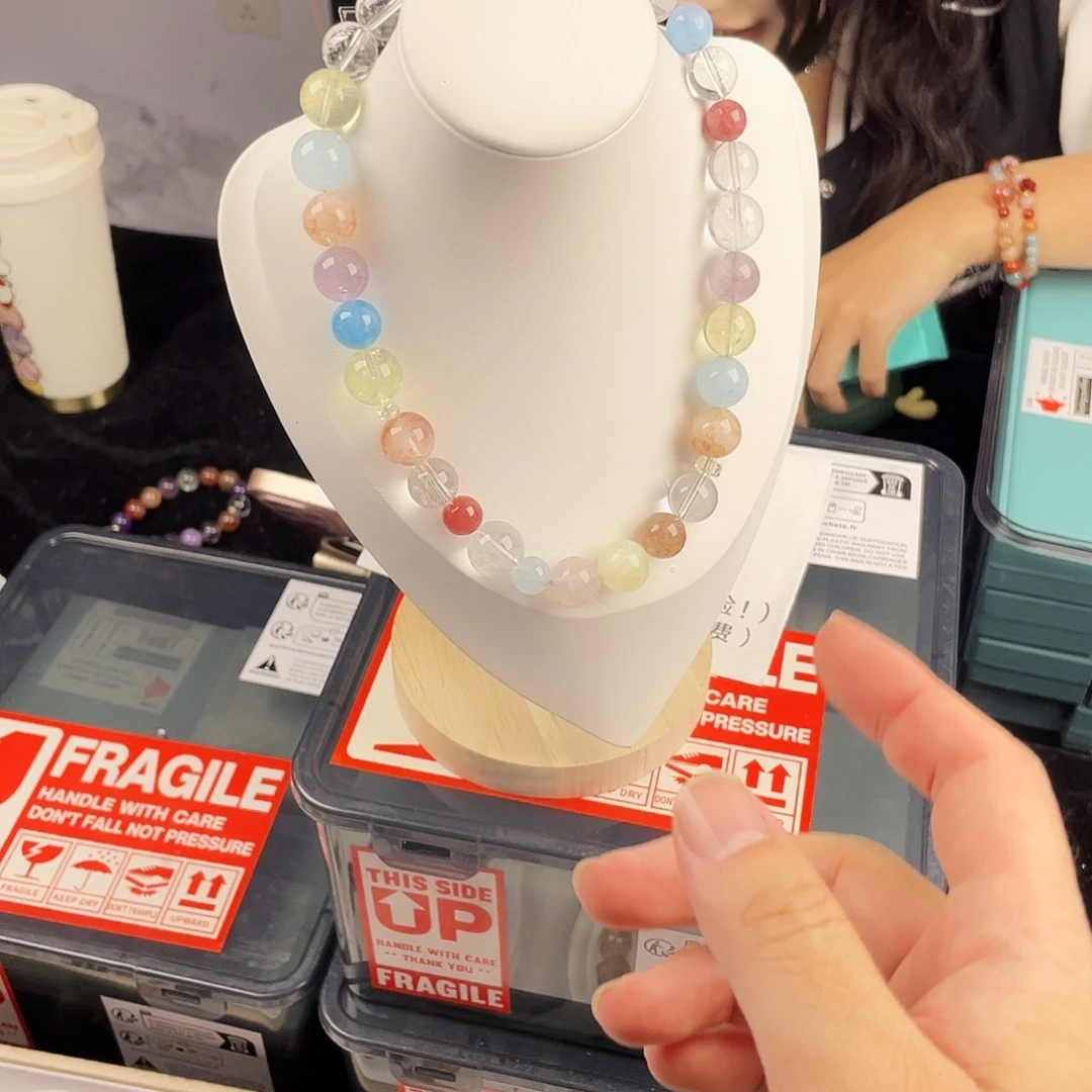 银S925镀金镶嵌水晶手串