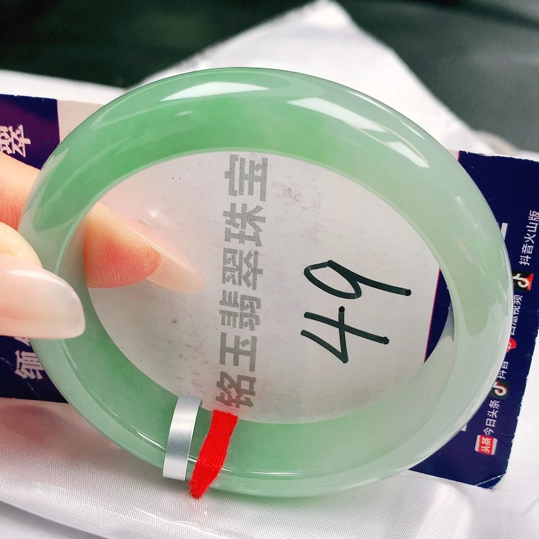 翡翠未镶嵌手镯缅甸天然a货翡翠手镯