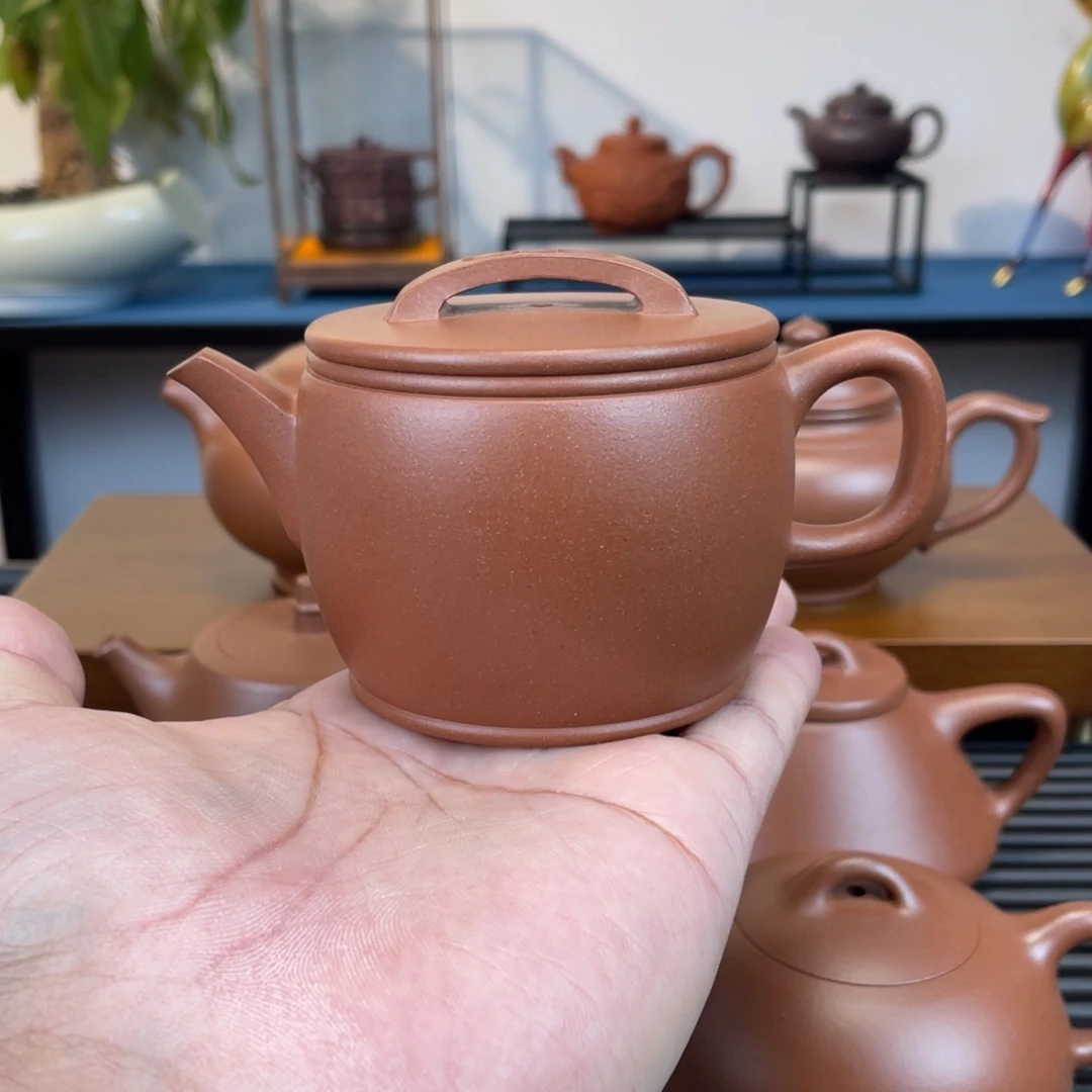 紫砂茶壶台西紫泥汉瓦180cc