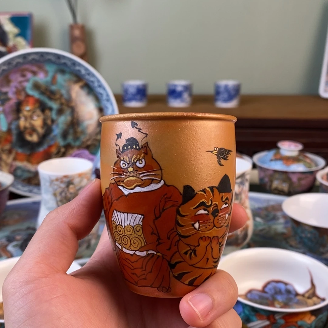 纯手工手绘陶瓷杯