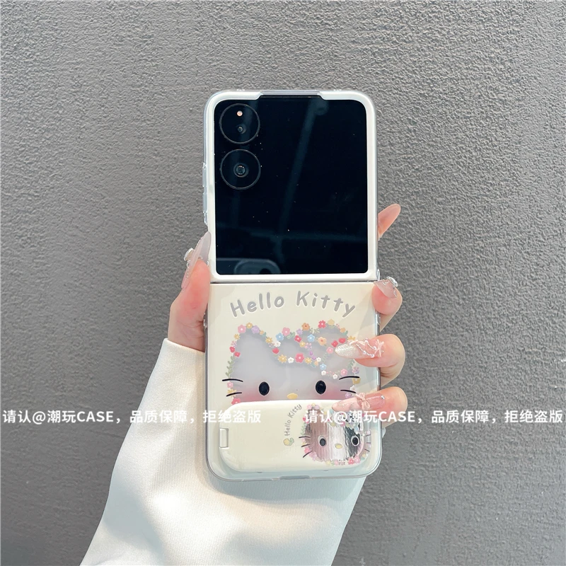 透明折叠壳适用华为荣耀/OPPO/VIVO/小米/三星/小米mixflip手机壳